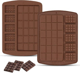 RKPM HOMES 2 in 1 Chocolate Mould Tray | Mini Bar and Big Bar Chocolate Mold | Silicone Fondant Moulds DIY 3D Candy Bar | Ideal for Chocolate and Cake Decoration | Multicolor - 6 Cavity 1Pcs