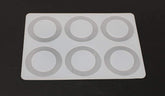 RKPM HOMES Mini Silicone Chocolate Insert Mould Cake Decoration Mould Decor Mould (6 Round Insert)