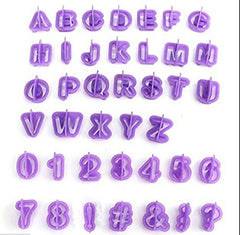 RKPM HOMES 40 PCS Small Alphabet Cookie Cutters Cake Number Symbol Cutter and 8 PCS Fondant Tools for Baking Decorating Tools (48 Pcs Set)
