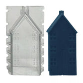 RKPM HOMES Candle Mould I 3D Fondant House Shape Polycarbonate Scented Mold I for DIY Handmade Cake Décor Aromatherapy Soap Candles Making Art Craft Home Wedding Dinner Party Decoration (C)
