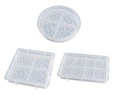RKPM HOMES Coaster Mould I Silicone Gypsum Clouds Epoxy Resin Deep Casting Tray I for Homemade Ornament DIY Art Crafts Jewelry Storage Box Ring Trinket Container Home Table Decoration (Set of 3)