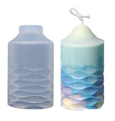 RKPM HOMES Candle Mold I 3D Cylinder Pillar Silicone Epoxy Mould I for DIY Handmade Ornament Chocolate, Cake Décor, Aromatherapy, Soap, Polymer Clay Resin Art Craft Making, Home Party Decoration (A)