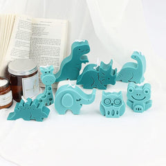 RKPM HOMES Mini Animal Shape Candle Mold I 3D Car Freshie Silicone Sculpture Mould I for DIY Handmade Aromatherapy Gypsum Soap Cake Décor Aroma Beads Car Freshie Resin Art Craft Making (Stegosaurus)