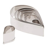 RKPM HOMES Cookie Cutter Set | Stainless Steel Gum Paste Cutter | Biscuit Mold Fondant Muffin Cup Cake Decoration | Tools for Holiday Party Wedding Birthday (7 Pcs Rose Pinch Flower Shape)