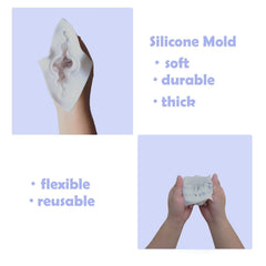 RKPM HOMES Diamond Candle Shape Cake Mold | Fondant Silicone 3D Candy Molds | Handmade Candles | Mould for Mousse Dessert Cake DIY Decorating Art Crafts | for Chocolate and Cake Decoration (8 Cavity)