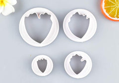 RKPM HOMES 4-Pieces DIY Cake Plunger Cutter Molds Sugarcraft Cake Decorating,(Peony Flower)