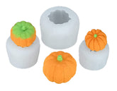 RKPM HOMES Pumpkin Candle Mold I 3D Fondant Silicone Wax Mould I for DIY Handmade Ornament Chocolate, Cake Décor, Candy, Aromatherapy, Soap, Resin Art Craft Making (Medium)