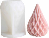 RKPM HOMES Candle Mold I 3D Fondant Abstract Geometric Pillar Tree Silicone Epoxy Mould I Succulent Molds for DIY Handmade Ornament, Cake Décor, Aromatherapy, Soap, Resin Art Craft Making (Honeycomb)