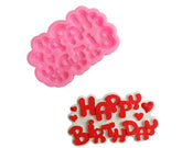 RKPM HOMES Heart Symbol Happy Birthday English Letters Silicone Mold Alphabet Cake Decoration (1 Pcs- Happy Birth Day 3rd Style)