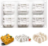 RKPM HOMES Cloud Shape Mold for Mousse Cake | 3D DIY Fondant Silicone Mousse Candy Mold | Baking Tools for Cake Chocolate Candy Ice Jelly Soap | Cake Baking Moulds | Bakeware Molds | White - 6 Cavity