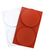 RKPM HOMES 2-Cavity Large Round Silicone Disc Cake Mold Non-Stick Baking Molds Cake, Candy, Soap (2 Cavity Silicone Disc Round Mold)