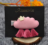 RKPM HOMES 1PCs Baby Girl Cloud Hair Clips Set For Girls Toddler Kids Princess Hair Pins Clips Barrettes Hair Accessories (Rose Red)
