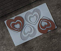 RKPM HOMES Mini Silicone Chocolate Insert Mould Cake Decoration Mould Decor Mould (4 Heart Insert)