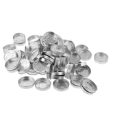 RKPM HOMES Tealight Metal Cups I Round Empty Wax Container I Tea Light Candle Making Supplies I for Homemade DIY Wedding Birthday Party Home Decoration Wax Tea Light Soy Candle Making Tools (50 Pcs)