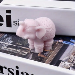 RKPM HOMES Candle Mold I 3D Fondant Intricate Elephant Shape Silicone Scented Plaster Mould I for DIY Handmade Ornament Cake Décor Chocolate Aromatherapy Soap Gypsum Resin Clay Art Craft Home Décor