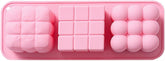 RKPM HOMES Rubik Cube Candle Mold I 3D Fondant Multi Shape Silicone Wax Epoxy Mould I Succulent Molds for DIY Handmade Chocolate Mousse Dessert Soy Wax Beeswax Soap Polymer Resin Art Craft Making (3 Cavity)