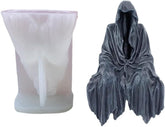 RKPM HOMES Ghost Candle Mold I 3D God of Death Silicone Epoxy Candlestick Mould I Skull Mold for Handmade Ornament Aromatherapy Resin Art Craft Making Soap Soy Wax Home Office Decoration