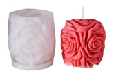 RKPM HOMES Rose Candle Mold I 3D Flower Basket Cylindrical Silicone Mould I Special for Valentine's Day I for DIY Handmade Ornament Chocolate, Cake Décor, Aromatherapy, Soap, Resin Art Craft (A)