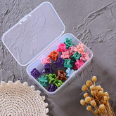 RKPM HOMES® Candy Colored Hair Claw Clip Headdress, Mini Hair Claws, Flower Shape Hair Clips Plastic Hair Claws Pins Clamps, For Girls Party(Pack Of 20 Flower Shape)