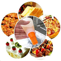 RKPM Oil Bottle Brush- Silicone Pastry Brush for Roasting, sauteing, Baking or Grilling, Frying, BBQ, Cooking Oil Dispenser Kitchen Tools Accessories(1 Pcs)