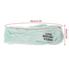 RKPM Girls Hair Band Wash Face Bath Spa Makeup Wrap Rabbit Ears Headband Soft Elastic (Pink)