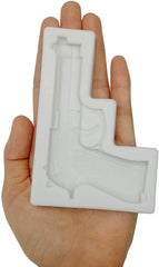 RKPM HOMES Gun Silicone Molds Pistol Shaped Silicone Fondant Mold Chocolate Dessert Molds for Baking Chocolate Candy Sugar Cake Decorations Polymer Clay