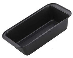 RKPM HOMES Rectangle Cake Mould I Non-Stick Tin Teflon Coating Baking Pan I Carbon Steel Bread Loaf Cake Tray I Can be Used Microwave Oven, OTG I Cake Making Supplies - Pack of 1 (Black)