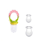 RKPM HOMES® Baby Feeder,Fresh Food Feeding Teether for Toddler, Infant Silicone Teething Toy,Includes Silicone Nipple Pink