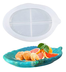 RKPM HOMES Resin Molds I Silicone Crystal Epoxy Ashtray Mould I Deep Casting Tray for Necklace Earring DIY Art Crafts Jewelry Storage Box Ring Trinket Container Home Table Decoration (Leaf Shape)