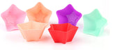 RKPM HOMES Paper Cake Cup Liners | Silicone Baking Cups | Muffin Cupcake Cases | Microwave or Oven Tray Safe | for Handmade Soap, Biscuit, Chocolate, Muffins, Jelly (Star Shape, 6 Pcs)