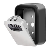 RKPM HOMES Key Storage Lock Box, 4-Digit Combination Lock Box, Wall Mounted Metal Key Safe, Resettable Code (Silver)