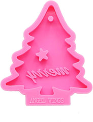 RKPM HOMES Keychain Mold I Christmas Tree Shape with Hole Silicone Epoxy Mould I for Handmade DIY Pendant Necklace Jewelry, Earring, Resin Casting, Chocolate, Cake Décor Art Craft Making