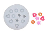 RKPM HOMES Cookie Fondant Mold I 3D Silicone Donut Mould I for DIY Handmade Sugarcraft Cake Decoration, Polymer Clay, Candy, Cupcake, Jelly, Muffin, Soap Resin Wax Making (3Type 11 Cavity)