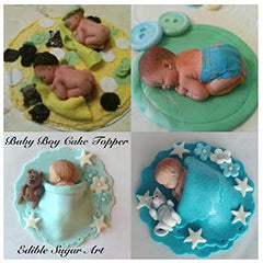 RKPM HOMES 3D Baby Silicone Fondant Mold Baby Shower Cake Topper DIY Cupcake Decoration Birthday Party Tool for Sugarcraft, Chocolate, Resin, Candy Mold (Baby Reverse Sleaping)