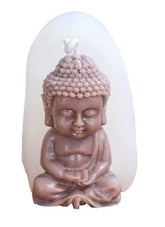 RKPM HOMES Yoga Buddha Shape Candle Molds I 3D Fondant Pillar Silicone Wax Mould I for Handmade Ornament Aromatherapy Plaster, Soap, Clay, Resin Epoxy Casting, Art Craft Making Tools