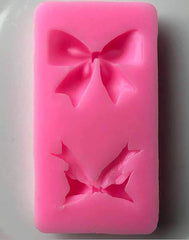 RKPM HOMES 2 Shape Bowknot Silicone Mold Mobile Phone epoxy Mold Decoration DIY Mold Marine World Soft Pottery Mold Pack of 1, Mold Size 8.6 X 4.6 x 1.4 Cm.