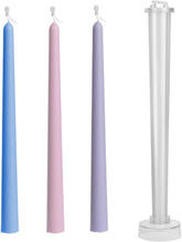 RKPM HOMES Taper Candle Mold I Half Round Head Rod Long Cylinder Acrylic Candlestick Wax Mould I for DIY Handmade Cake Décor Aromatherapy Home Wedding Dinner Party Candles Making – 1 Pcs Small