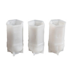 RKPM HOMES Building Candle Mold I 3D Fondant Pillar Column Silicone Epoxy Mould I for DIY Handmade Beeswax/Soy Wax Candles, Plaster Resin Clay Desktop Display Home Decor Art Crafts Projects (Sun & Moon)