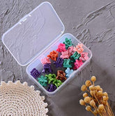 RKPM HOMES Small Flower Shaped Claw Type Hair Clips (Multi Colour) Pack of 20 Pieces