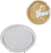 RKPM HOMES Round Coaster Mould I Silicone Epoxy Resin Casting Tray I Dish Mold for DIY Homemade Ornament Art Crafts Jewelry Storage Box Ring Trinket Container Cups Mats Candle Holder Home Décor (M)
