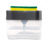 RKPM HOMES Dish Soap Dispenser for Kitchen, Innovative Soap Dispenser and Sponge Holder 2 in1, Countertop Soap Pump Dispenser Caddy