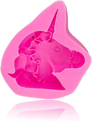 RKPM HOMES Unicorn Pattern Chocolate Mould I 3D DIY Fondant Silicone Candy Mold I Baking Tools for Cake Chocolate Candy Ice Jelly Soap I Cake Baking Moulds I Bakeware Molds (Unicorn Head Mold)