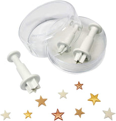 RKPM HOMES 3-Pieces DIY Cake Plunger Cutter Molds Sugarcraft Cake Decorating (Star)