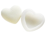 RKPM HOMES Woven Heart Shape Silicone Mold I Multi-Purpose Smooth & Reusable 3D Grid Love Mould I for DIY Handmade Ornament Chocolate Cake Décor Aromatherapy Soap Resin Candle Art Craft (4 Inch)