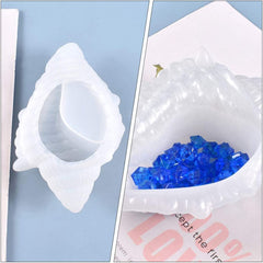 RKPM HOMES Resin Molds I 3D Conch Shaped Silicone Epoxy Deep Casting Tray I for Homemade Ornament DIY Art Crafts Jewelry Storage Box Trinket Container Home Office Table Decorations