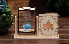 RKPM Wooden Single Hourglass Pen Holder Student Desk Ornaments Exquisite Creative Pencil Tube Ornaments Birthday Gifts (LXWXH-13.2X5.1X9.2 cm) 2 Pcs