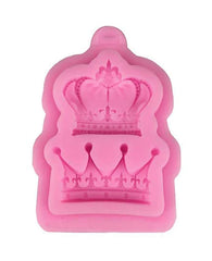 RKPM HOMES Crown Fondant Silicone Molds Princess Crown Fondant Cake Molds Crown Heart Mold for Sugar Chocolate Mold Wedding Cake Decoration Tools (2 Cavity Crown)