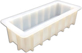 RKPM HOMES Soaps Molds I Silicone Rectangular Loaf Mould I Handmade Sharp Edges Soap Making Forms I 3D Swirl Making Mould for Cake Chocolate Candy Ice Jelly Brownie Dessert I White - 1000ml