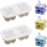 RKPM HOMES Small Rubik Cube Shape Candle Mold | 3D Fondant Silicone Wax Mould | Succulent Molds | Handmade DIY Candles Making | for Mousse Dessert Soap Cake Decoration Tools | 2 Cavity – 1 Mold