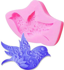 RKPM HOMES Flying Bird Chocolate Mould | Silicone Swallow and Peace Dove Mold | Baking Tools for Cake Chocolate Candy Ice Jelly Soap Pudding | Cake Baking Moulds | Bakeware Molds | Multicolor - 1 Pcs